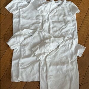 Carter's Classic White Baby Bodysuits